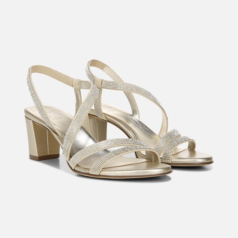 Naturalizer Women's Vanessa Dress Sandal - Champagne Fabric
