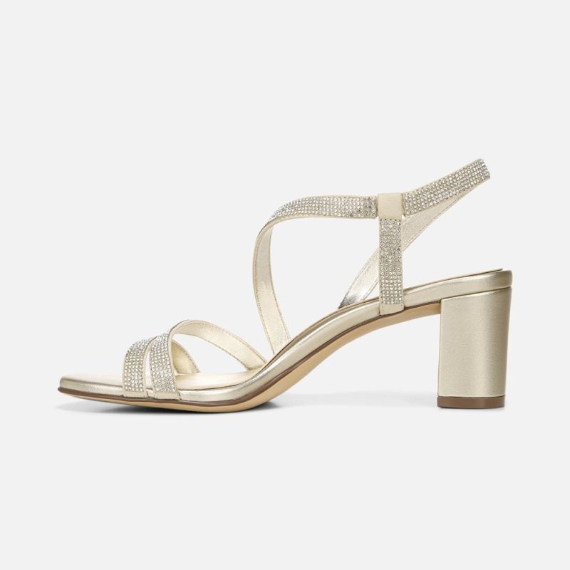 Naturalizer Women's Vanessa Dress Sandal - Champagne Fabric