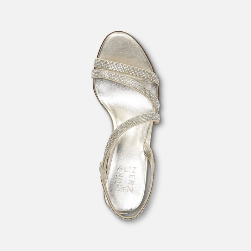 Naturalizer Women's Vanessa Dress Sandal - Champagne Fabric