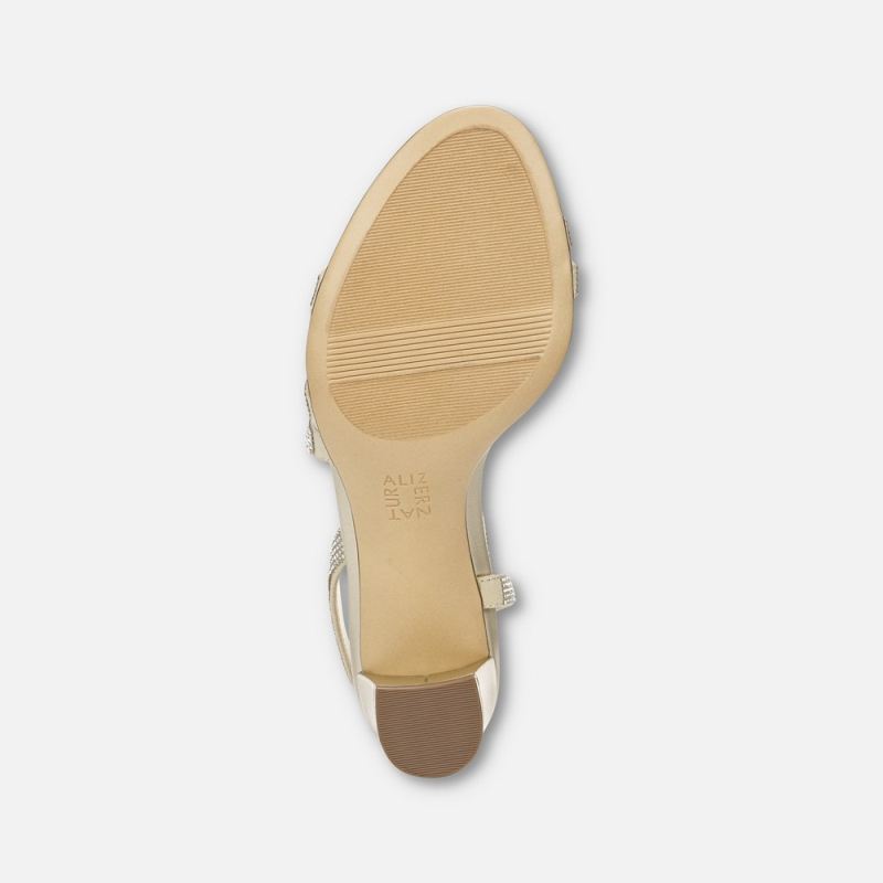 Naturalizer Women's Vanessa Dress Sandal - Champagne Fabric