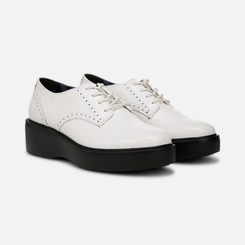 Naturalizer Women's Obtain Lace up Derby - Warm White Leather