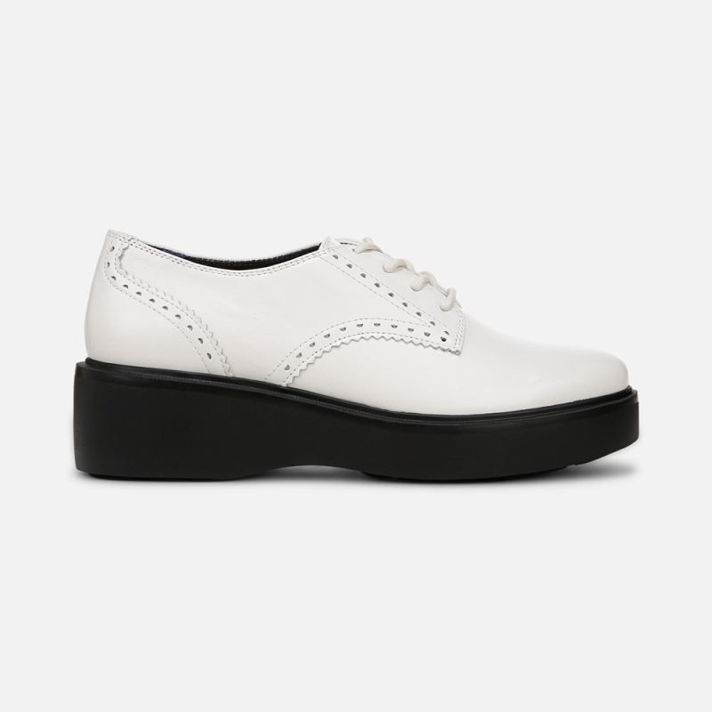 Naturalizer Women's Obtain Lace up Derby - Warm White Leather