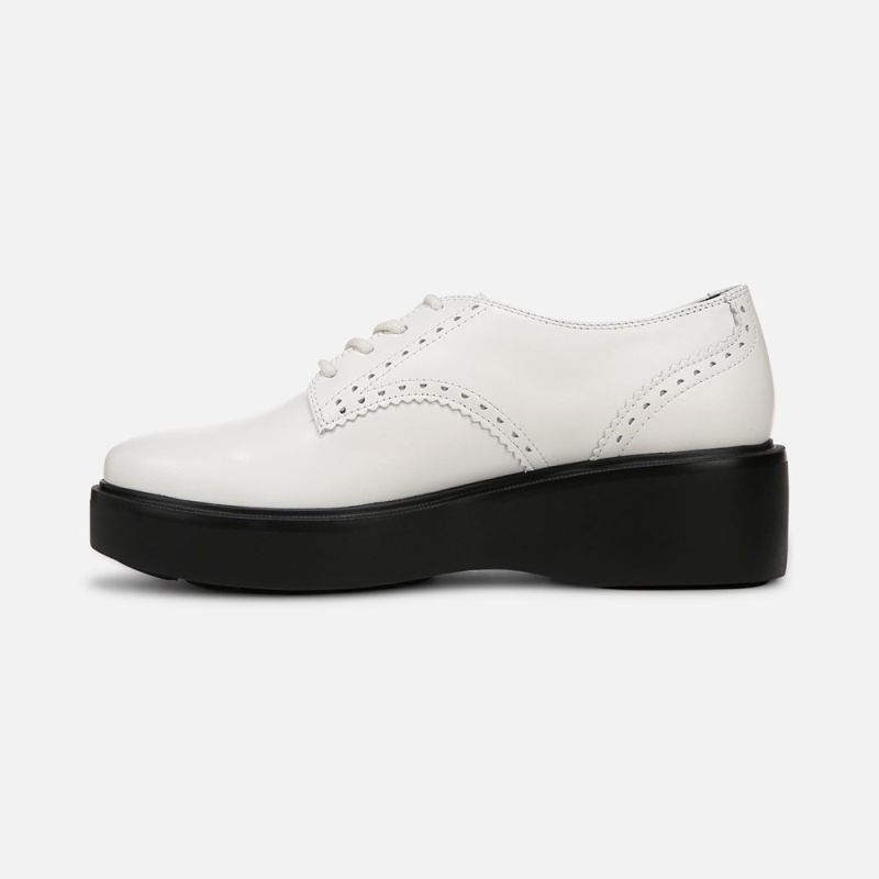 Naturalizer Women's Obtain Lace up Derby - Warm White Leather