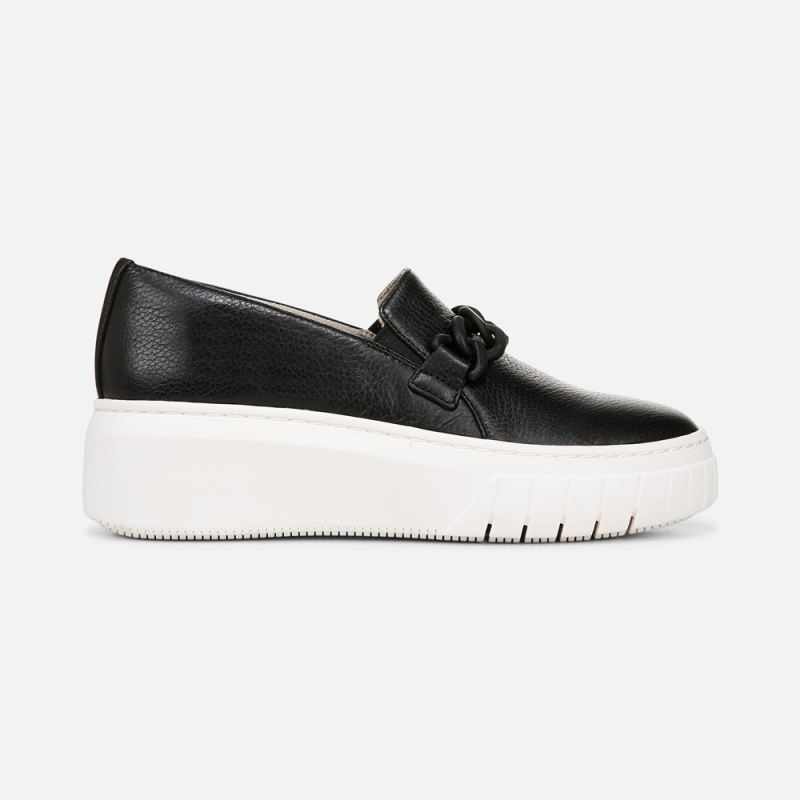 Naturalizer Women's Daphne Slip on Sneaker - Black Leather