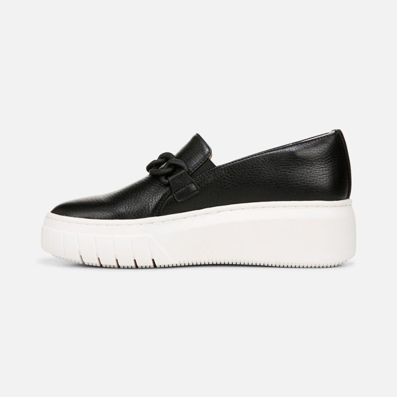 Naturalizer Women's Daphne Slip on Sneaker - Black Leather