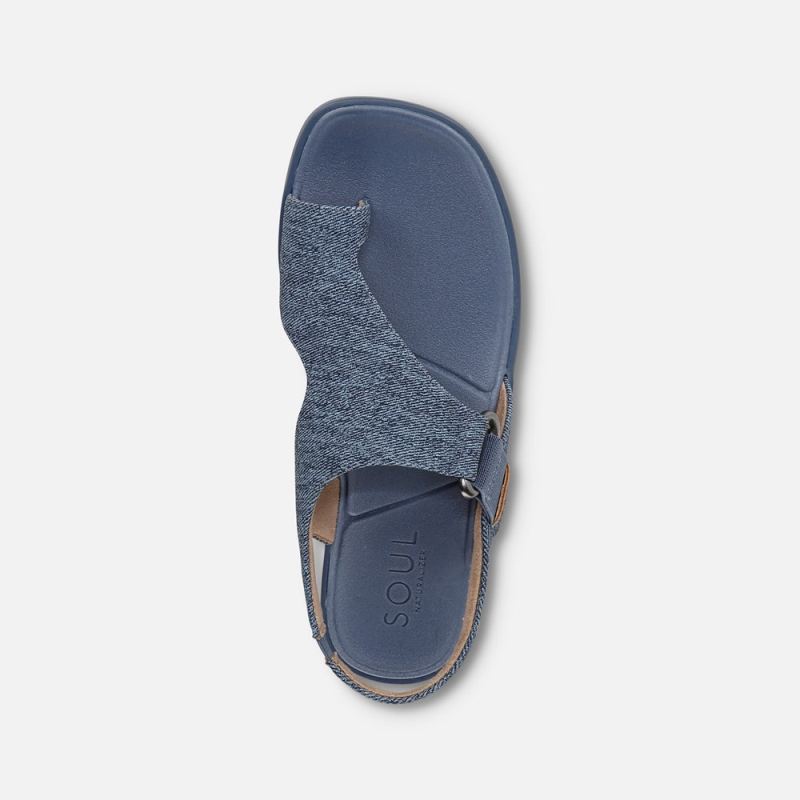Naturalizer Women's SOUL Freya Sandal - Blue Denim