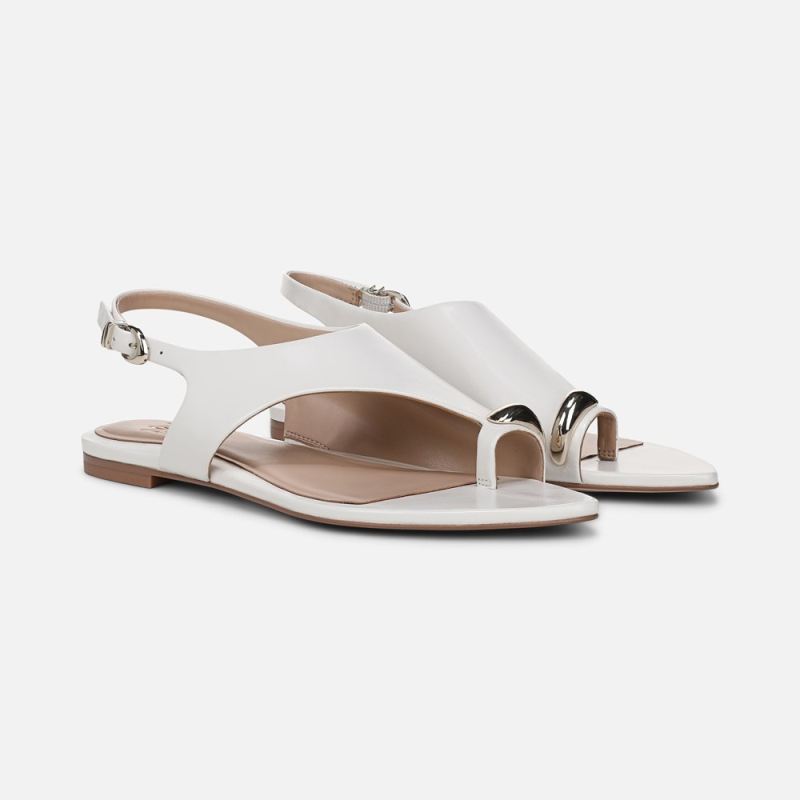 Naturalizer Women's 27 EDIT Via Sandal - Warm White Leather
