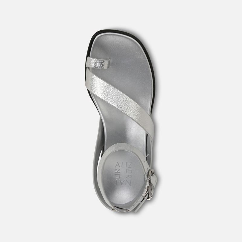 Naturalizer Women's Birch Sandal - Silver Faux Leather