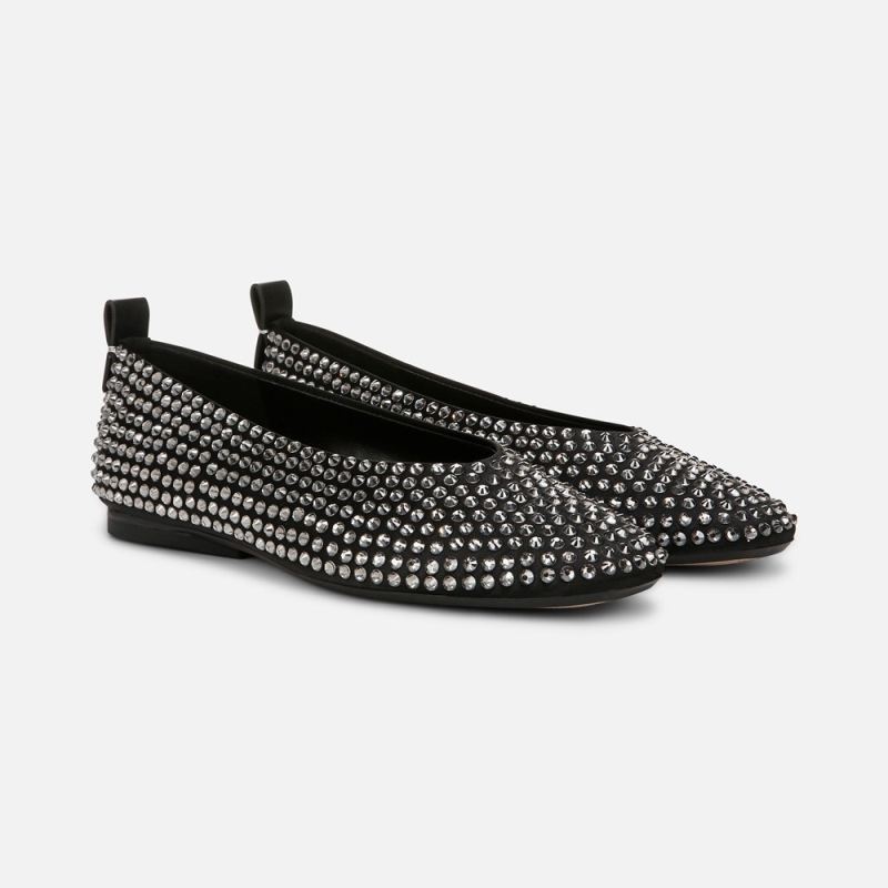Naturalizer Women's 27 Edit Carla Flat - Black Satin