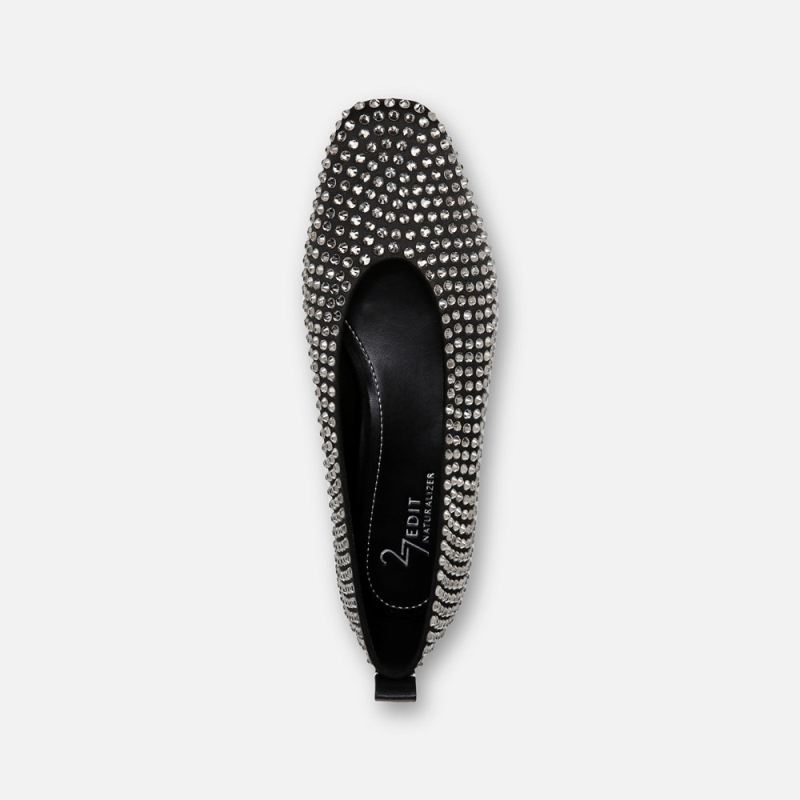 Naturalizer Women's 27 Edit Carla Flat - Black Satin