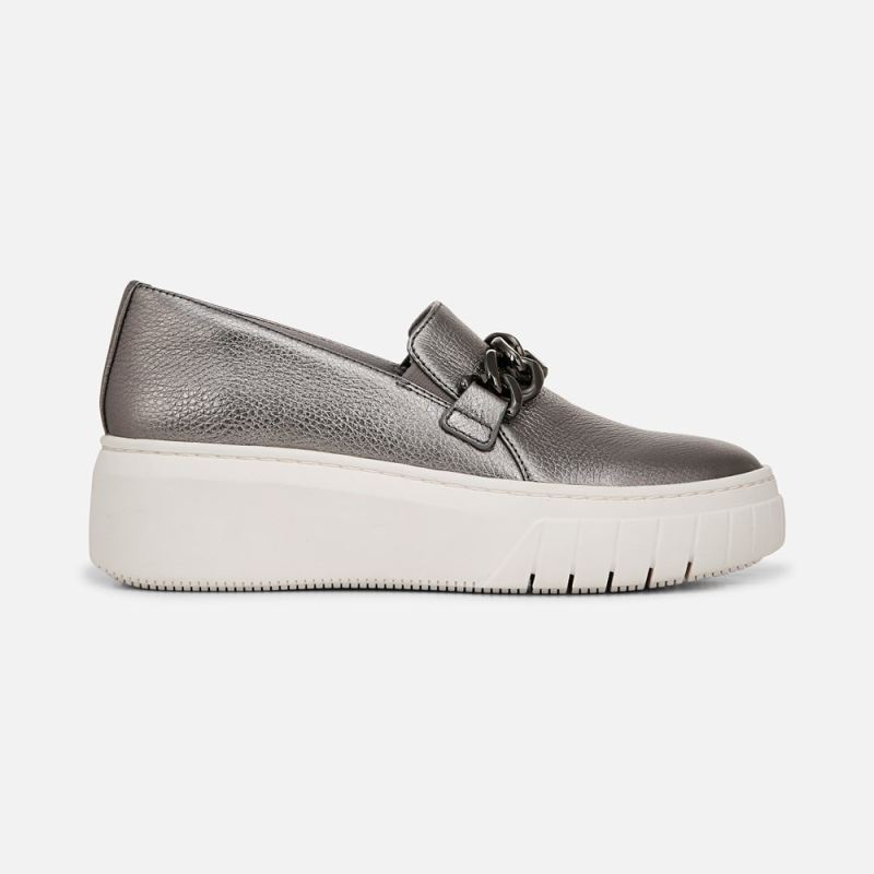 Naturalizer Women's Daphne Slip on Sneaker - Pewter Leather