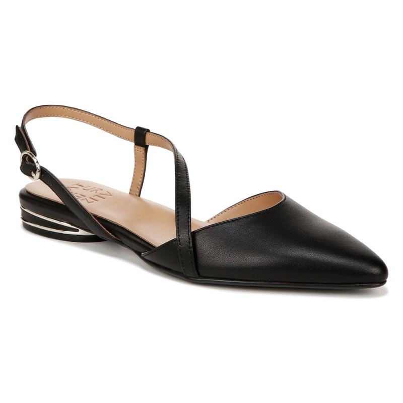 Naturalizer Women's Hawaii Slingback Flat - Black Leather