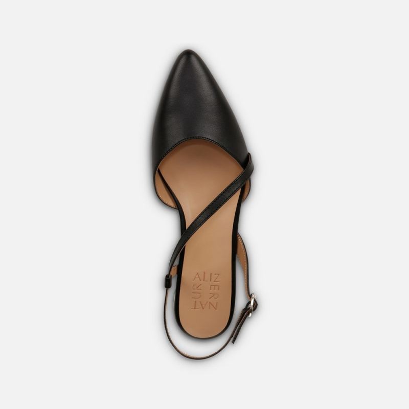 Naturalizer Women's Hawaii Slingback Flat - Black Leather