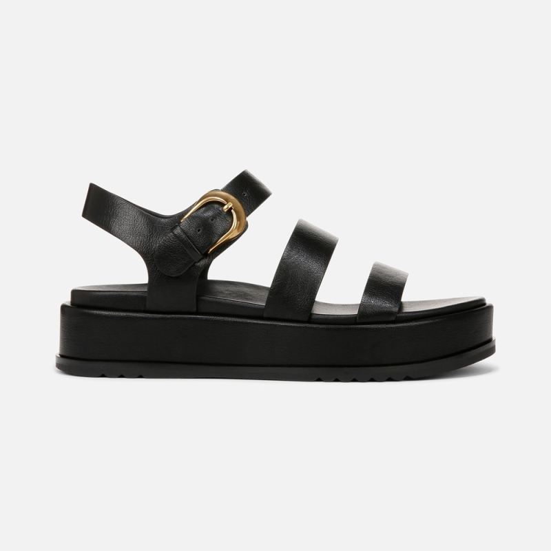 Naturalizer Women's 27 EDIT Zizi Sandal - Black Faux Leather