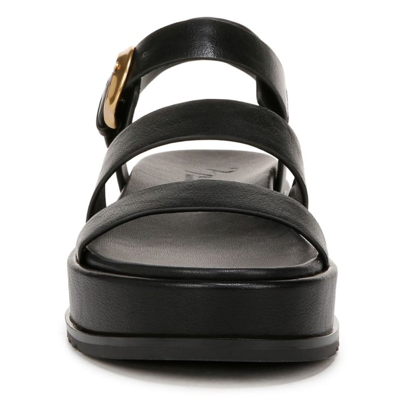 Naturalizer Women's 27 EDIT Zizi Sandal - Black Faux Leather
