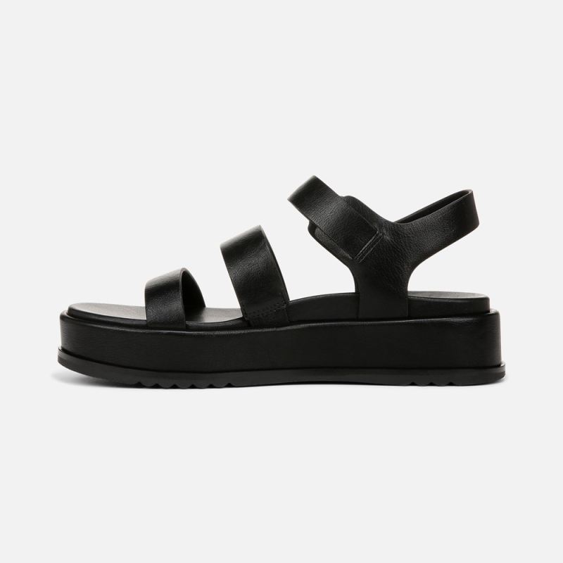 Naturalizer Women's 27 EDIT Zizi Sandal - Black Faux Leather