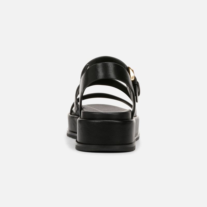 Naturalizer Women's 27 EDIT Zizi Sandal - Black Faux Leather
