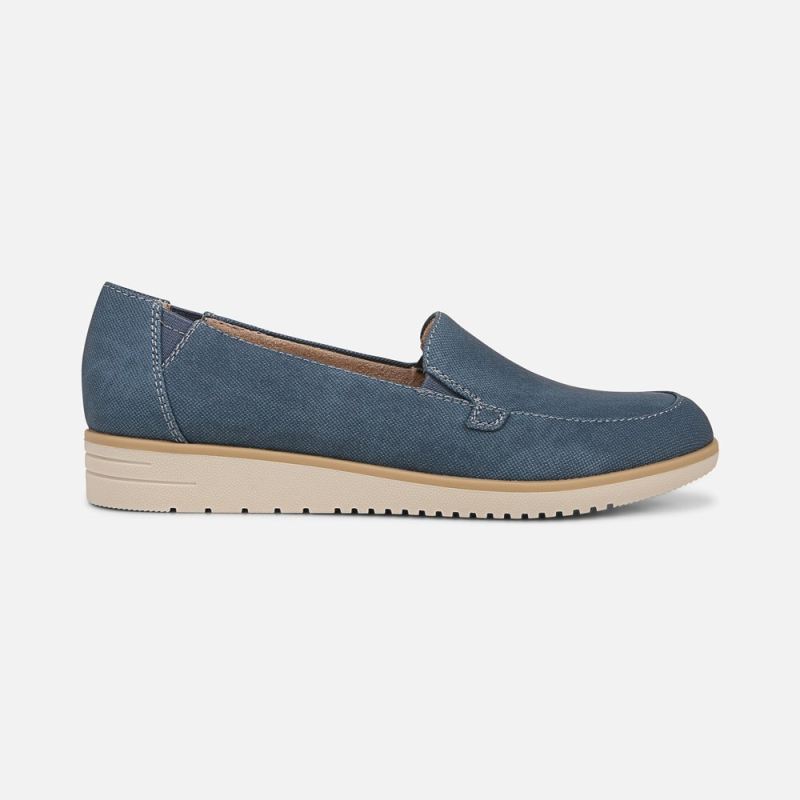 Naturalizer Women's SOUL Idea Moc Loafer - Indigo Faux Leather