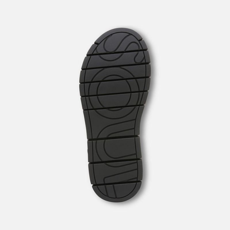 Naturalizer Women's SOUL Poppi Wedge Sandal - Black tumbled