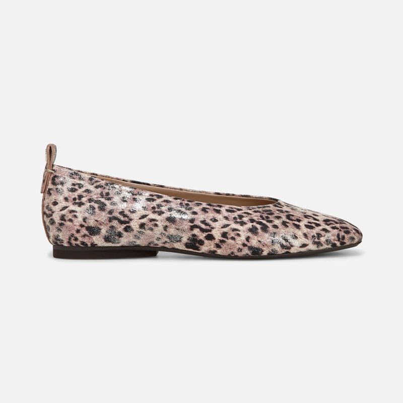 Naturalizer Women's 27 Edit Carla Flat - Leopard Metallic Print Leather