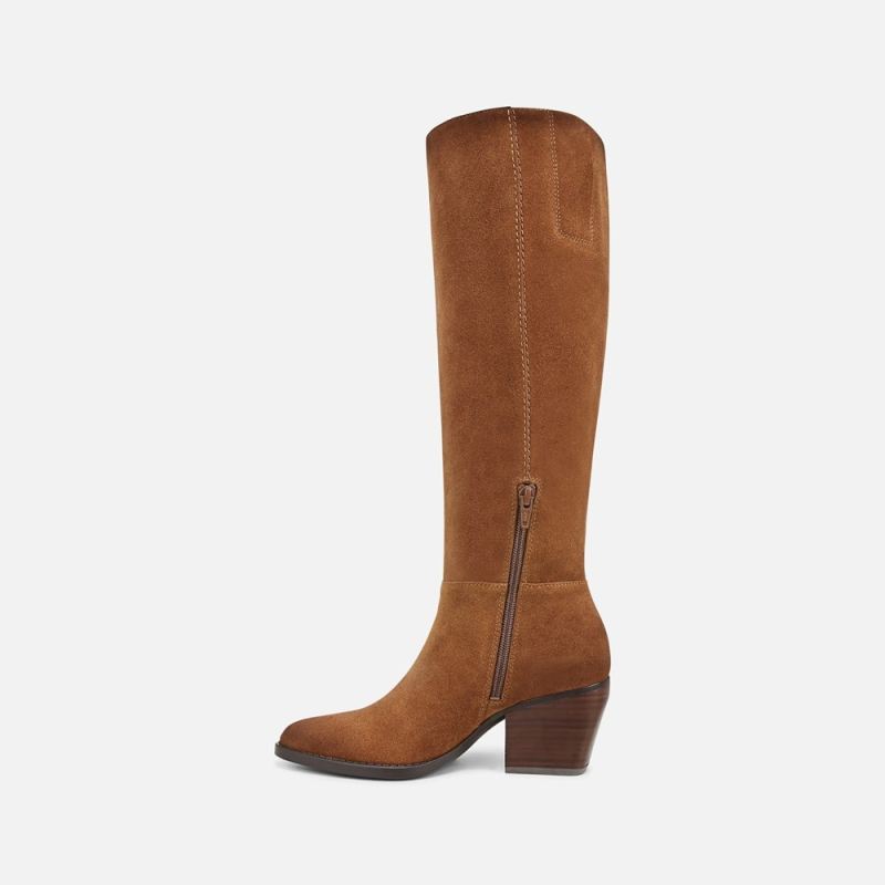 Naturalizer Women's Fae Wide Calf Knee High Boot - Saddle Tan Suede