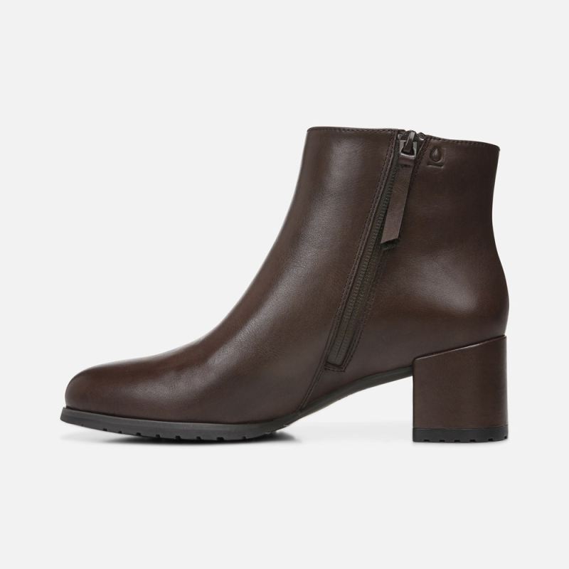 Naturalizer Women's Bay Weatherproof Bootie - CHOCOLATE LEATHER