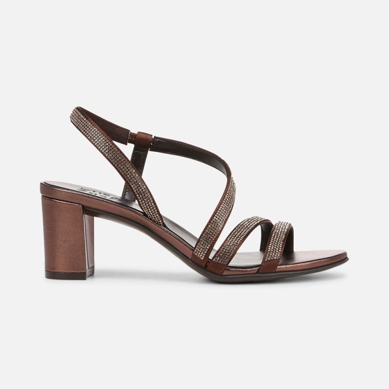 Naturalizer Women's Vanessa Dress Sandal - Cinnamon Satin