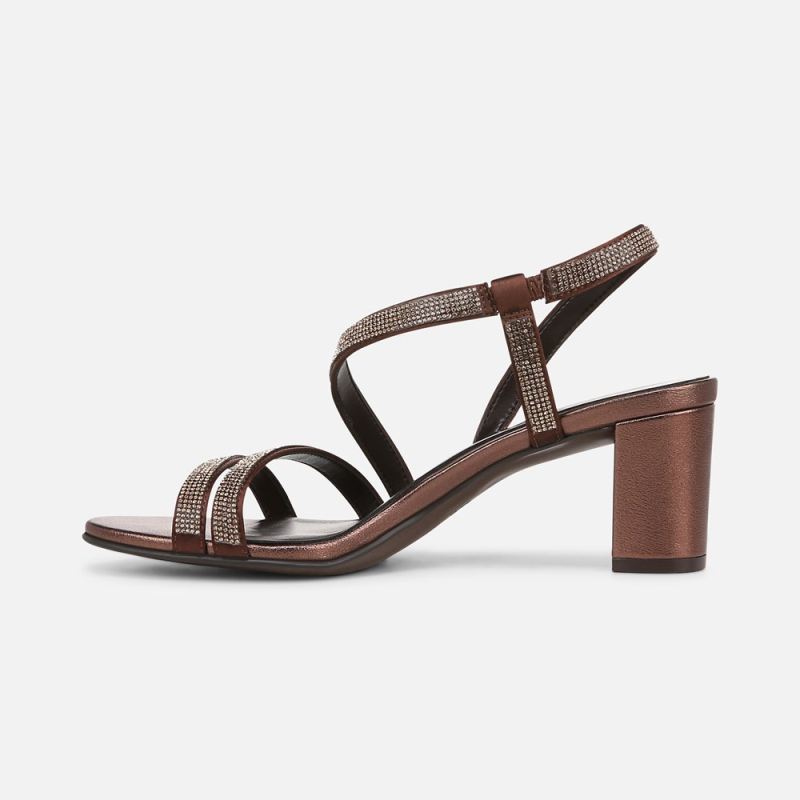Naturalizer Women's Vanessa Dress Sandal - Cinnamon Satin