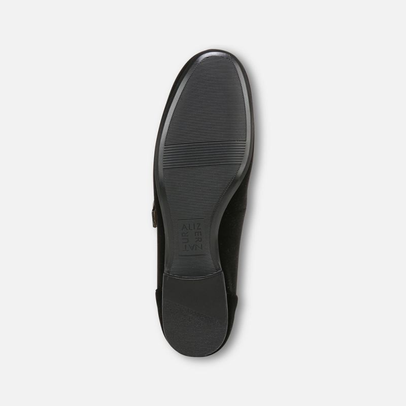 Naturalizer Women's Kelly Mary Jane Flat - Black Velvet