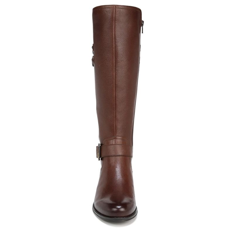 Naturalizer Women's Jessie Wide Calf Knee High Boot - Chocolate Bar Leather