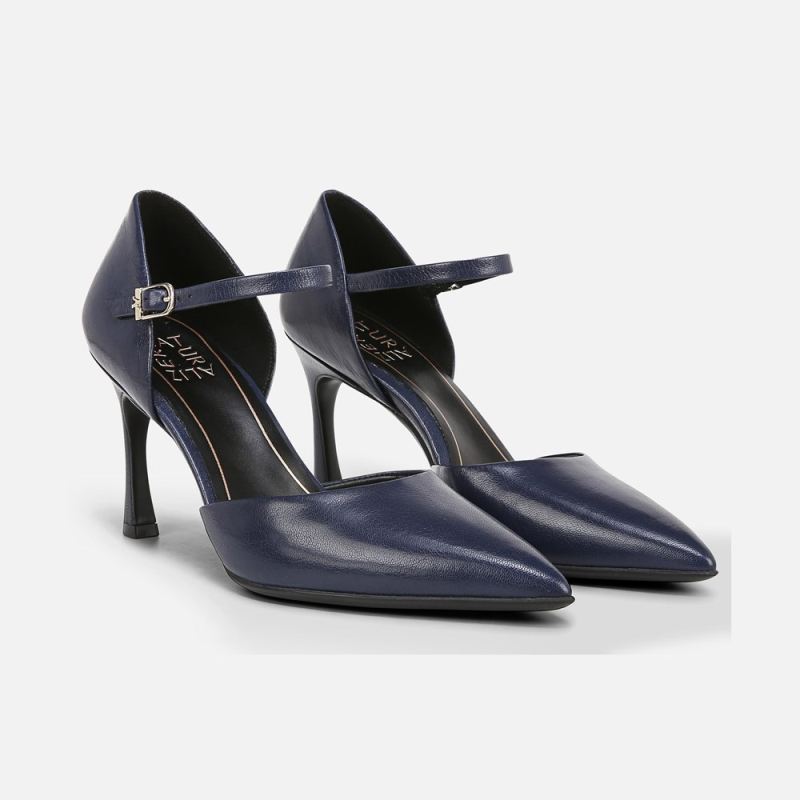 Naturalizer Women's Amber Dress Shoe - Midnight Blue Leather
