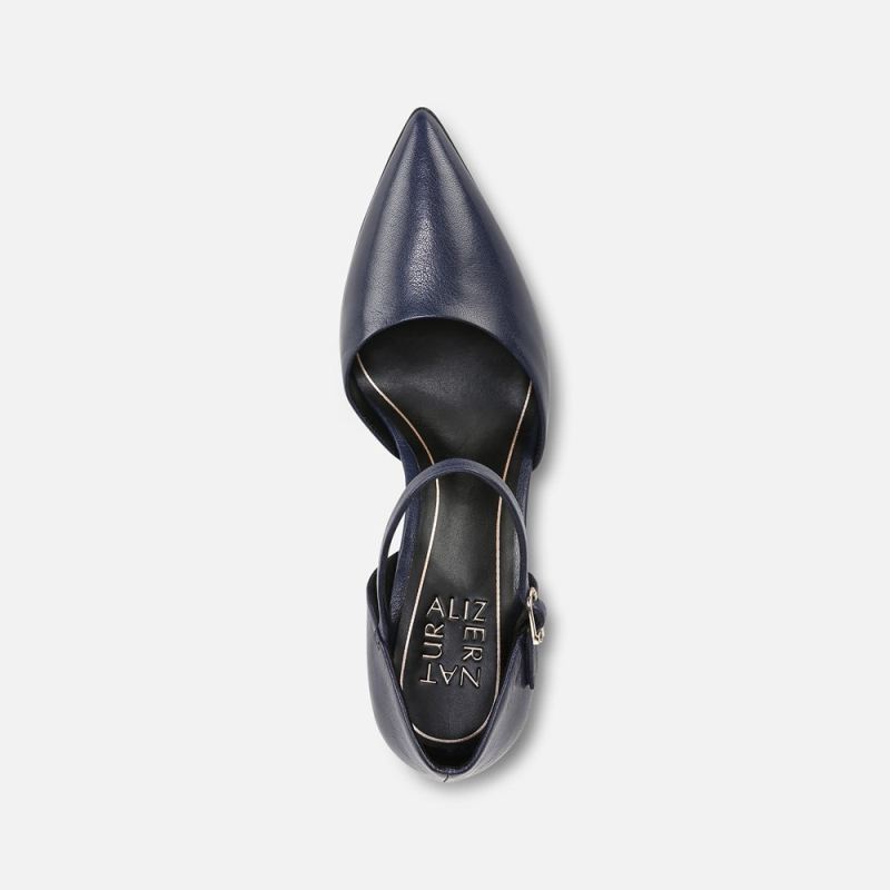 Naturalizer Women's Amber Dress Shoe - Midnight Blue Leather