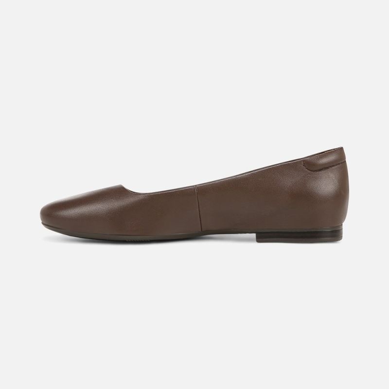 Naturalizer Women's Kelly Ballet Flat - Chocolate Bar Leather
