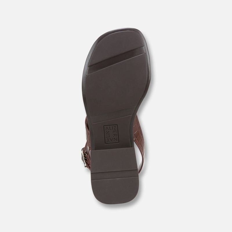 Naturalizer Women's Birch Sandal - Cappuccino Croco Faux Leather