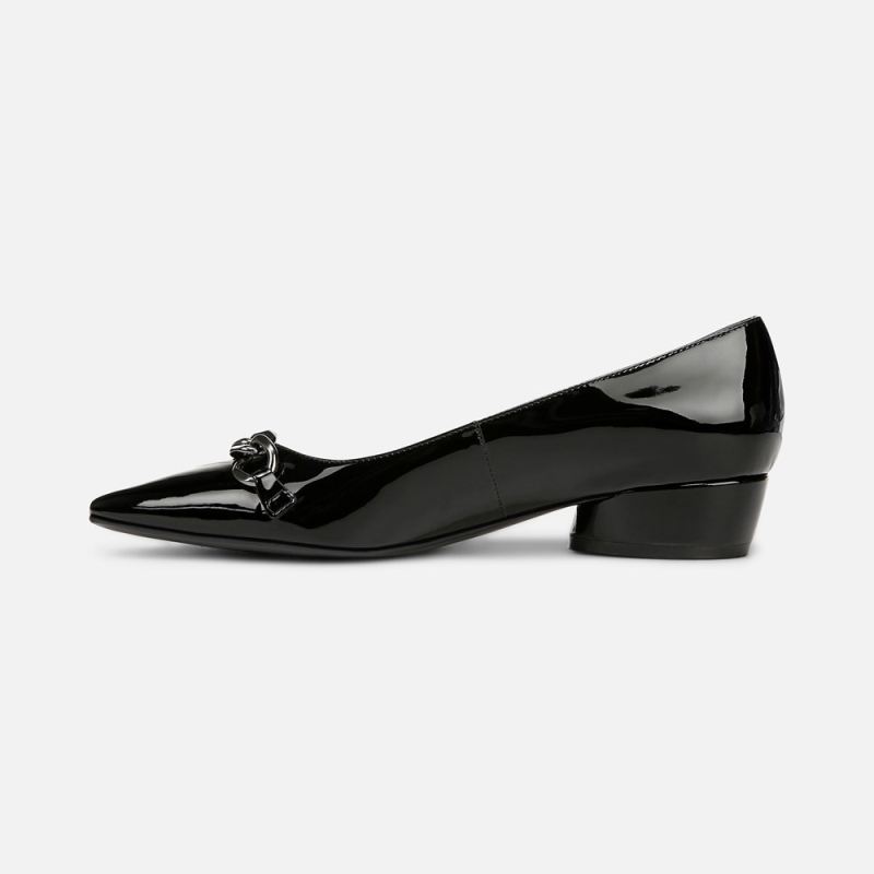 Naturalizer Women's Becca Flat - Black Faux Leather