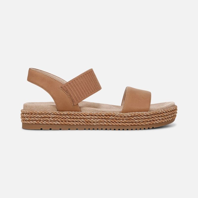 Naturalizer Women's SOUL Diana Strappy Sandal - Cookie Dough Faux Leather