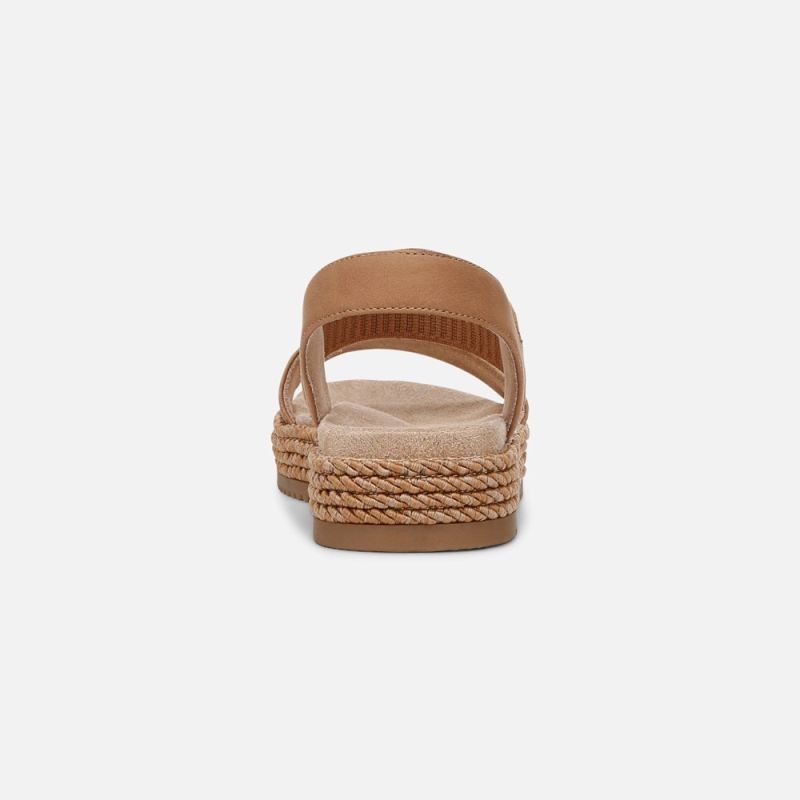 Naturalizer Women's SOUL Diana Strappy Sandal - Cookie Dough Faux Leather