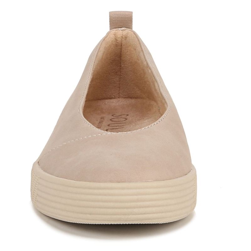 Naturalizer Women's SOUL Neela Slip On - Warm Taupe Beige Synthetic