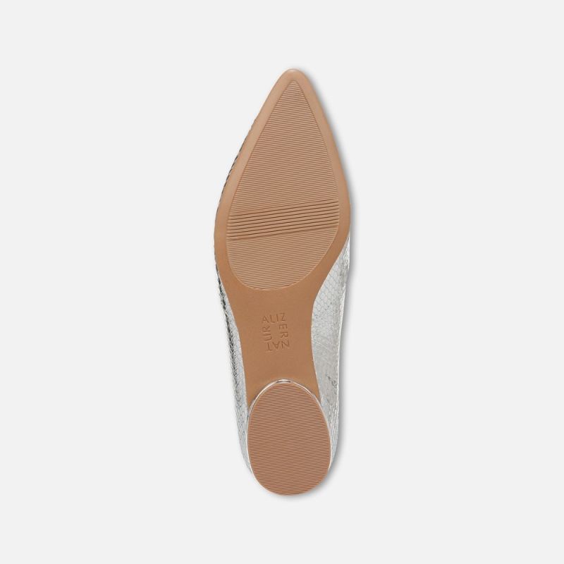 Naturalizer Women's Havana Flat - Silver Snake Print Leather