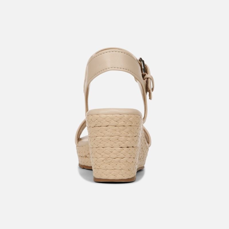 Naturalizer Women's Stella Wedge Sandal - Beige Multi Fabric