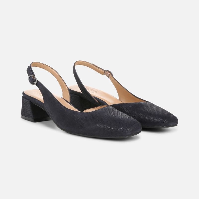 Naturalizer Women's Jayla Slingback Pump - Istmo Navy Leather