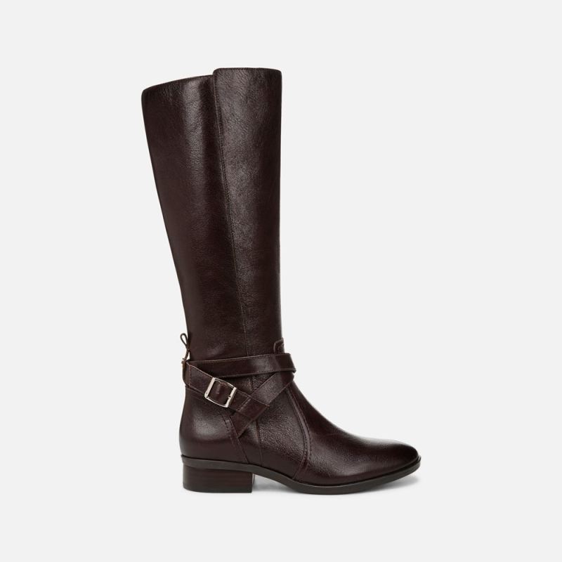 Naturalizer Women's Rena 2 Wide Calf Riding Boot - Brown Leather