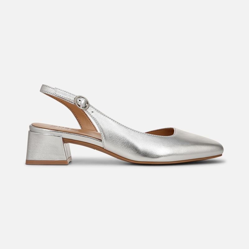 Naturalizer Women's Jayla Slingback Pump - Silver Leather