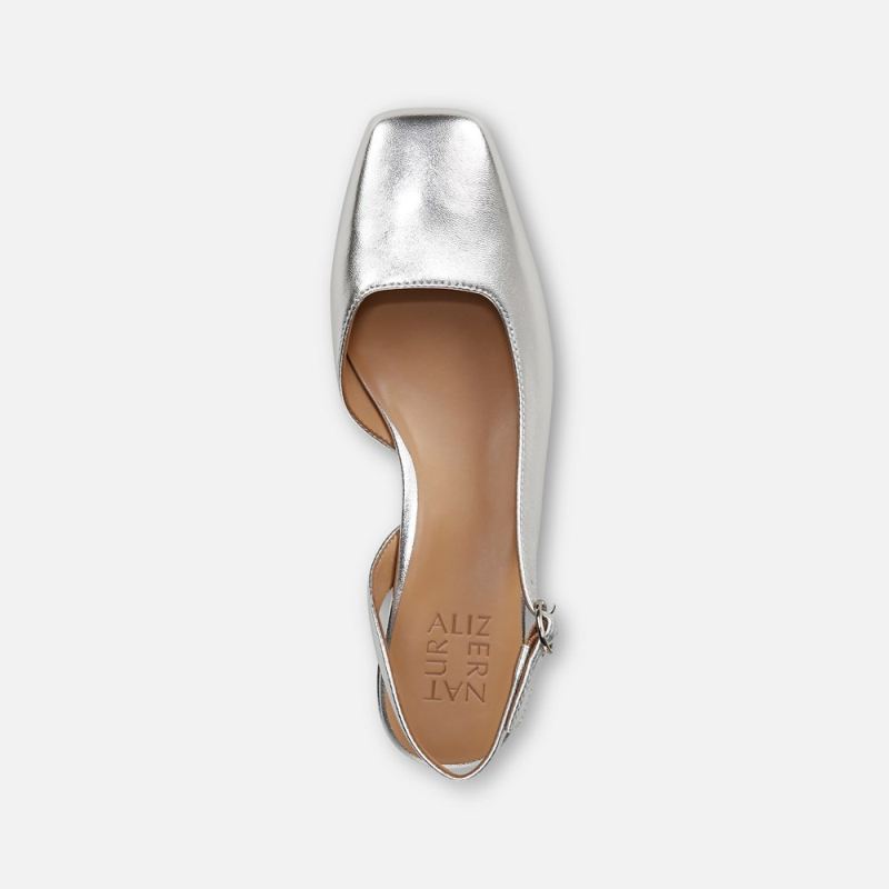 Naturalizer Women's Jayla Slingback Pump - Silver Leather