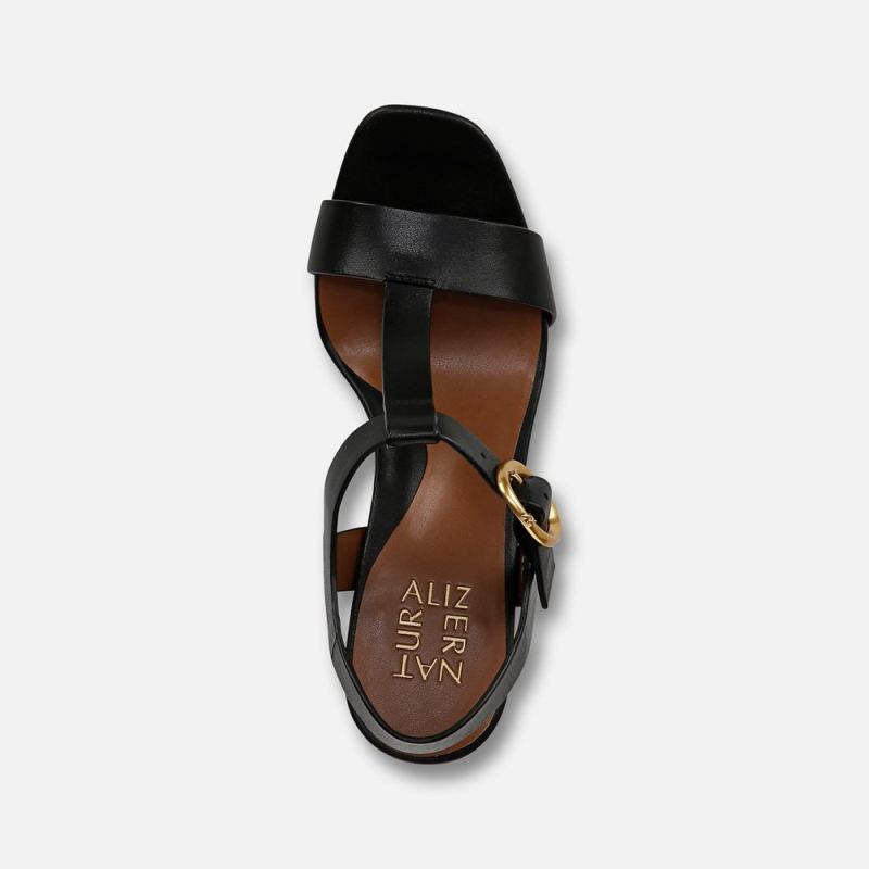 Naturalizer Women's Jordis Dress Sandal - Black Leather