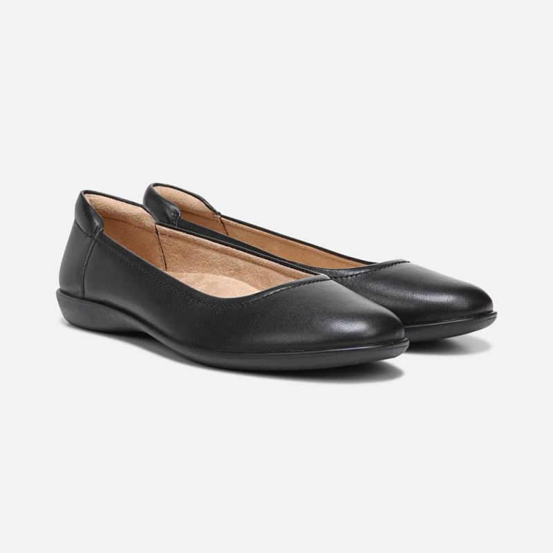 Naturalizer Women's Flexy Flat - Black Leather