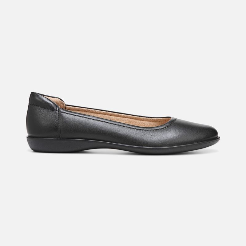 Naturalizer Women's Flexy Flat - Black Leather