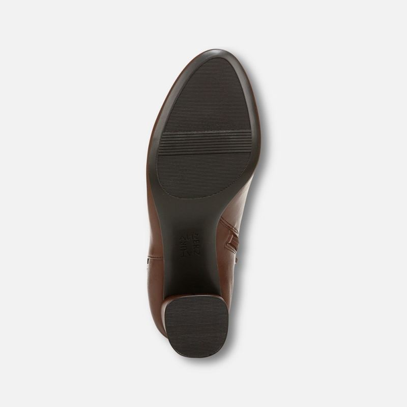 Naturalizer Women's Lottie Ankle Bootie - Cappuccino Brown Faux Leather