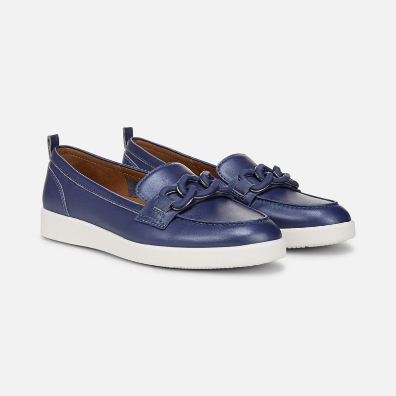 Naturalizer Women's Kateri Bit Loafer - Future Dusk Blue Leather