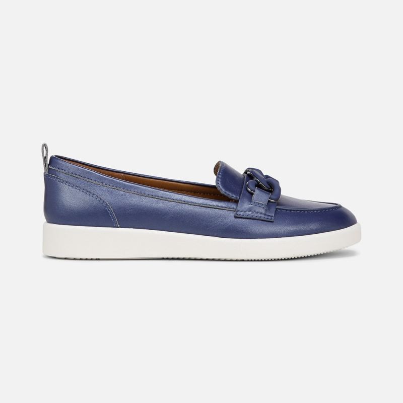 Naturalizer Women's Kateri Bit Loafer - Future Dusk Blue Leather
